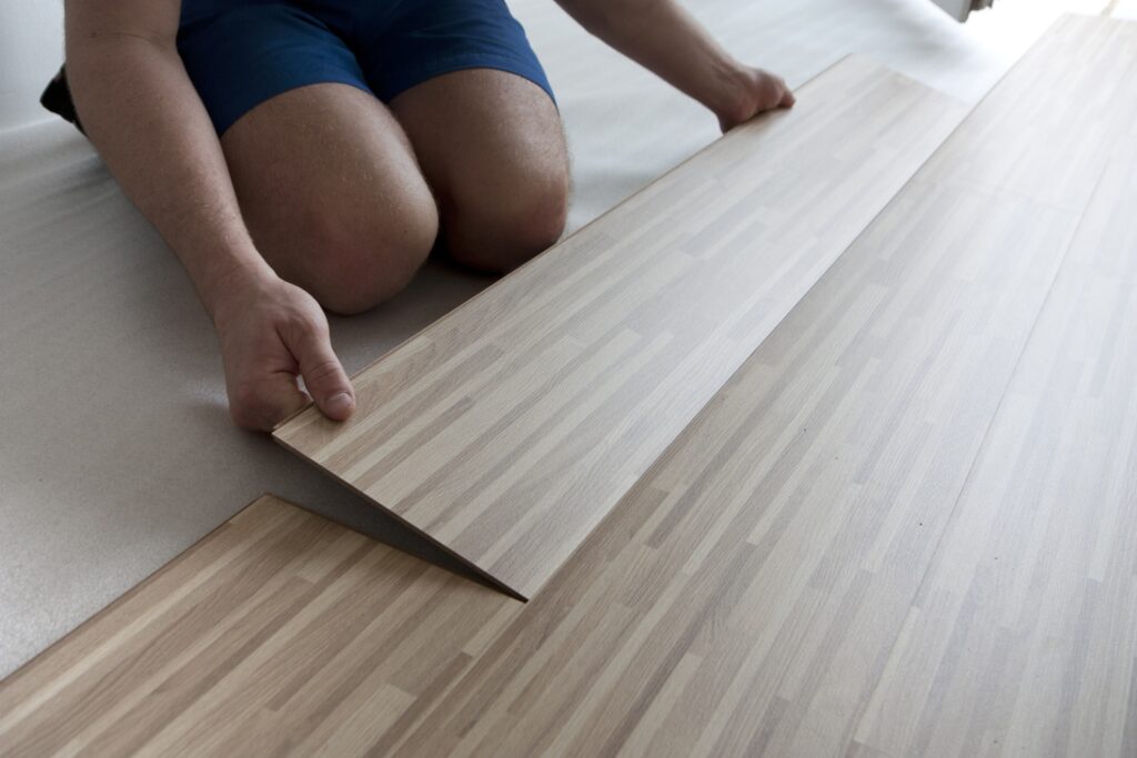 Flooring installation by Lorett's Remodeling and Construction in Tulsa, OK