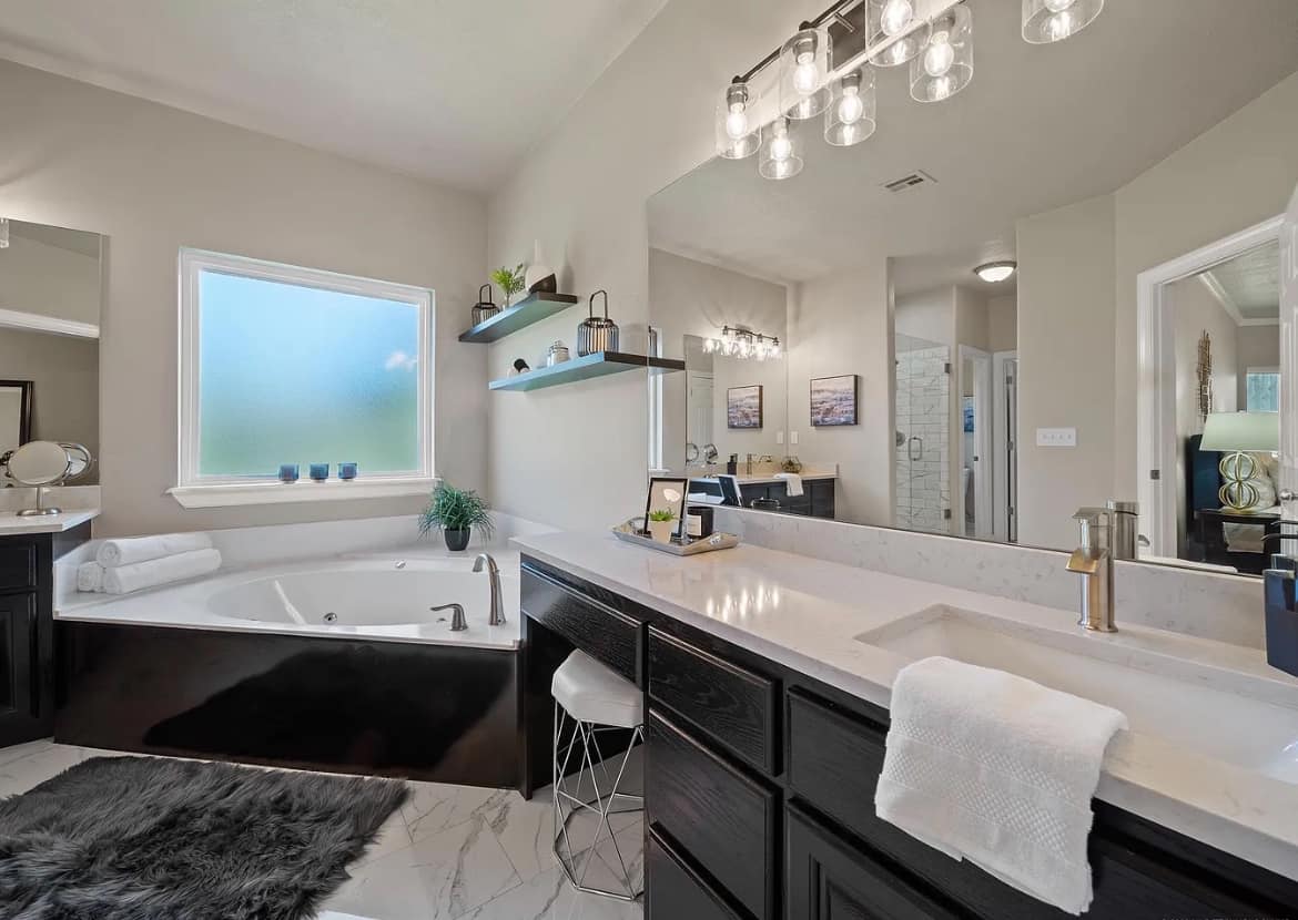 Bathroom remodel in a Tulsa home by Lorett's