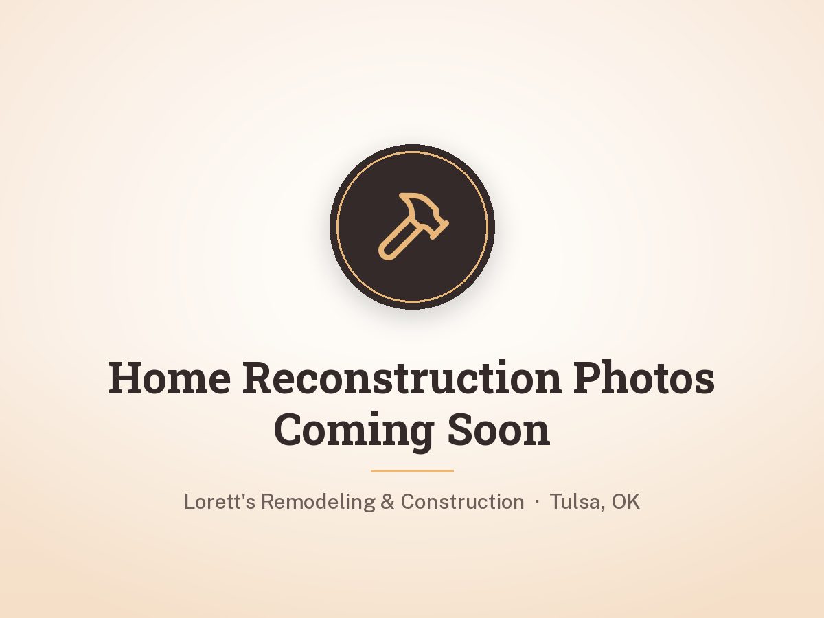 Framing rebuild during home reconstruction by Lorett's Remodeling and Construction in Tulsa, OK