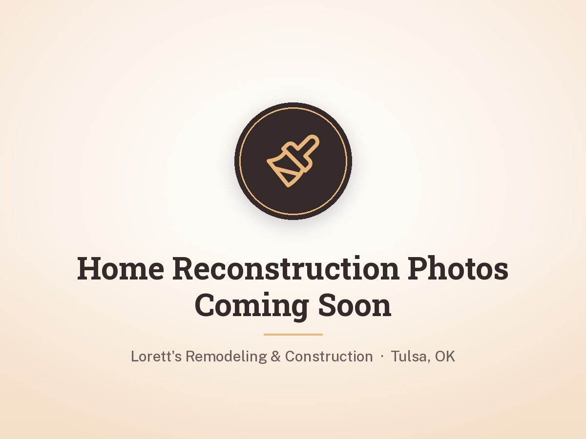 Wood slat accent wall in a reconstructed home by Lorett's Remodeling and Construction in Tulsa, OK