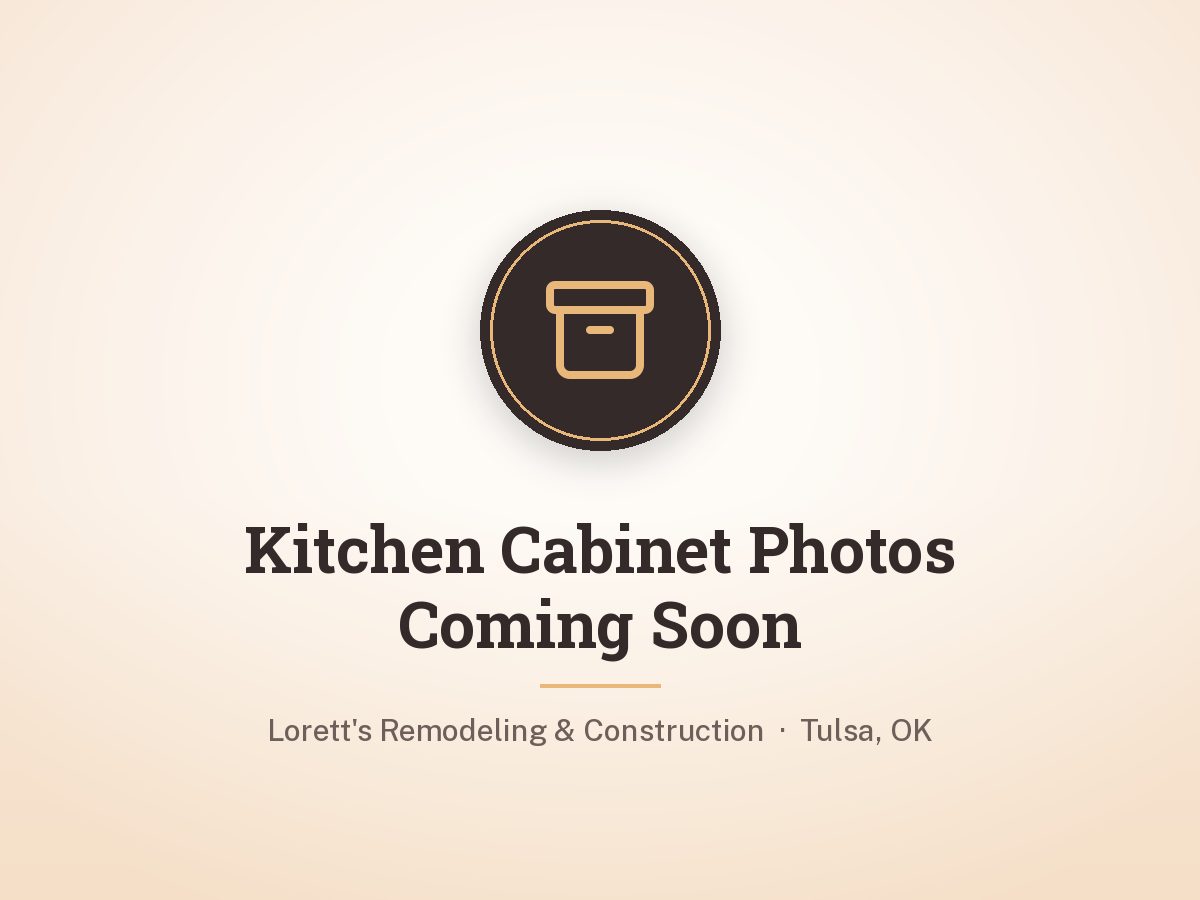 Custom kitchen island and pantry cabinets by Lorett's Remodeling and Construction in Tulsa, OK