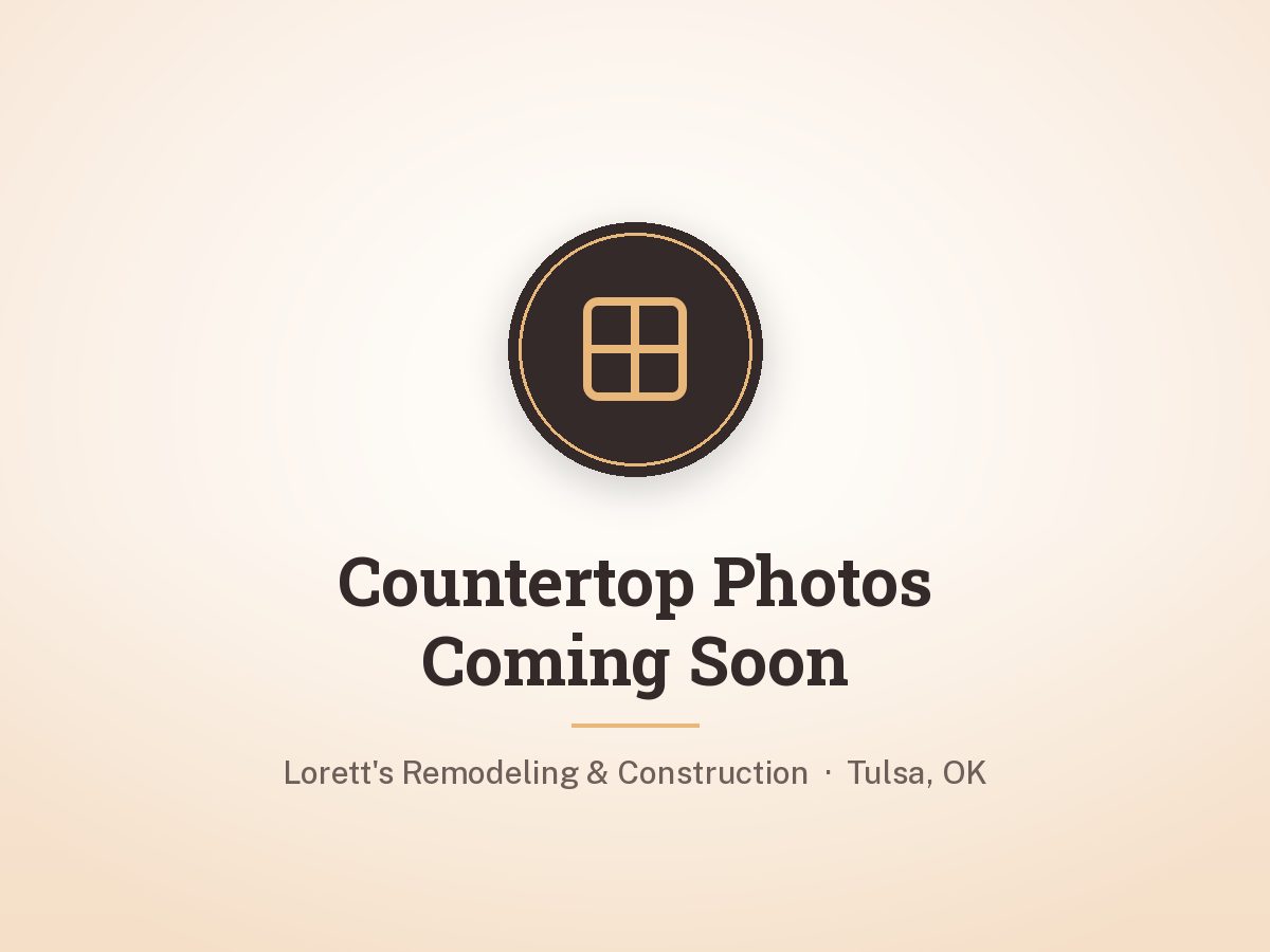 Kitchen countertop and tile backsplash detail by Lorett's Remodeling and Construction in Tulsa, OK