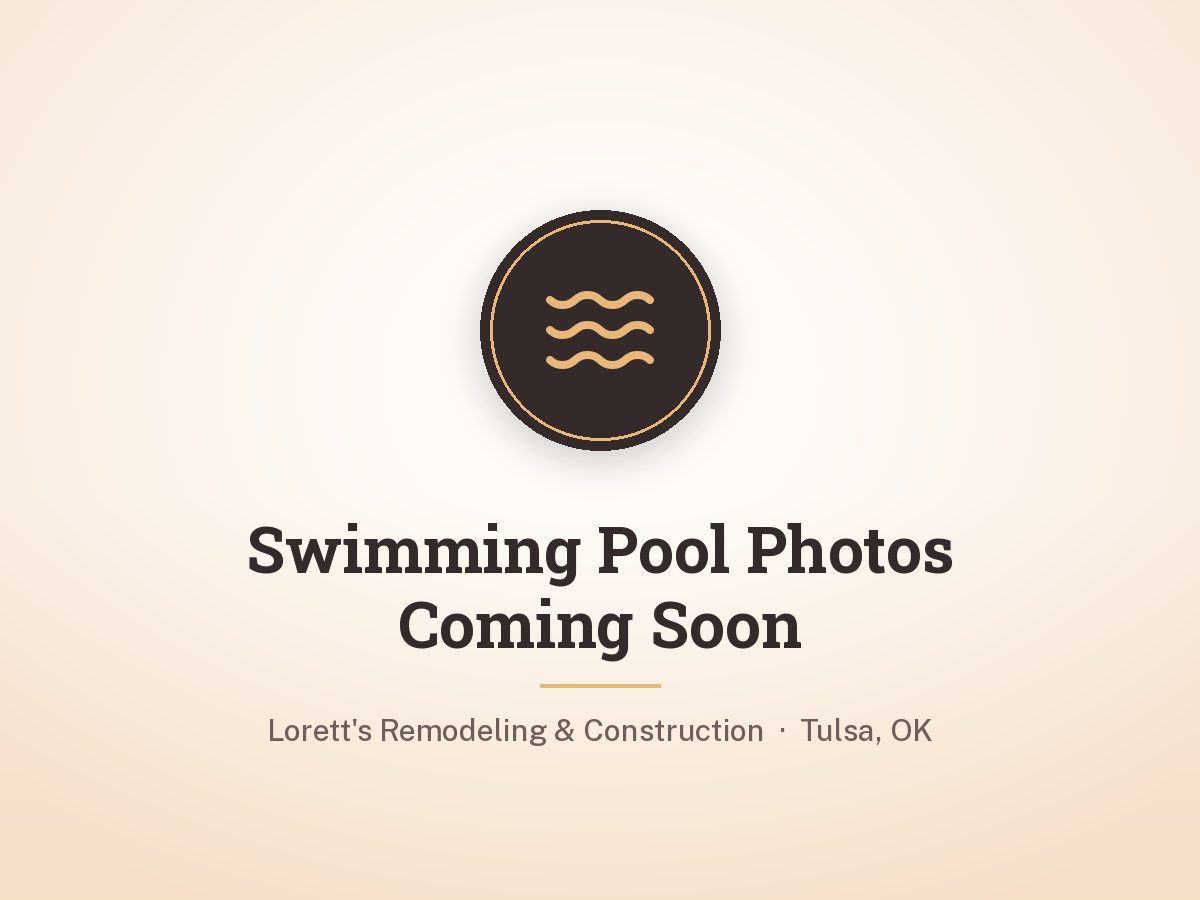 Fiberglass pool shell being set in place by Lorett's Remodeling and Construction in Tulsa, OK